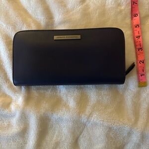 Armani Exchange Blue Wallet